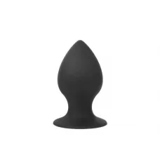 Чёрная анальная пробка Sex Expert - 7 см черный 