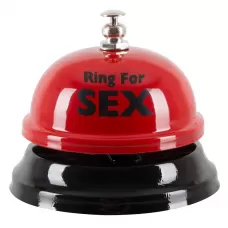 Настольный звонок с  надписью Ring for Sex красный с черным 
