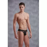 Мужские трусы-стринги с кружевом Doreanse Black Lace черный L