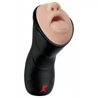 Мастурбатор-ротик Deep Throat Vibrating Stroker телесный с черным 