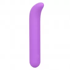 Фиолетовый мини-вибромассажер Liquid Silicone Mini G Vibe для стимуляции зоны G - 10,75 см фиолетовый 