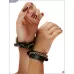 Декорированные цепочками узкие наручники черный 