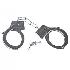 Металлические наручники с регулируемыми браслетами серебристый 