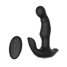 Черный вибратор Charles II - 16,5 см черный 