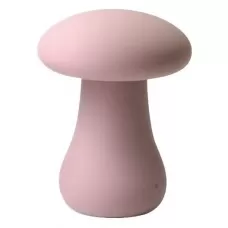 Розовый перезаряжаемый клиторальный стимулятор-грибочек Oyster Mushroom розовый 