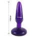 Фиолетовая анальная пробка с присоской - 15 см фиолетовый 