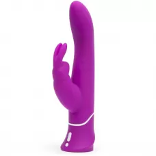 Лиловый вибратор-кролик Curve Rechargeable Rabbit Vibrator - 25,4 см лиловый 