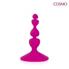Ярко-розовый анальный стимулятор COSMO - 8 см ярко-розовый 