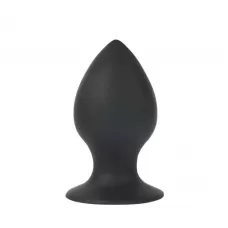 Чёрная анальная втулка Sex Expert - 8 см черный 