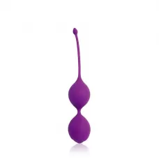 Фиолетовые двойные вагинальные шарики с хвостиком Cosmo фиолетовый 