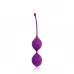 Фиолетовые двойные вагинальные шарики с хвостиком Cosmo фиолетовый 