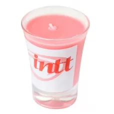Массажная свеча для поцелуев Strawberry с ароматом клубники - 30 гр  