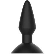 Чёрная вибровтулка Equinox с присоской черный 