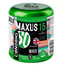 Презервативы MAXUS Mixed - 15 шт  