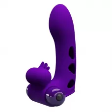 Фиолетовая вибронасадка на палец Orlando фиолетовый 