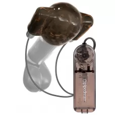 Дымчатый вибростимулятор головки пениса Dual Vibrating Head Teaser дымчатый 
