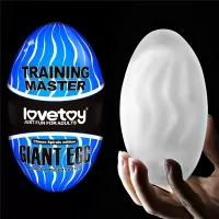 Мастурбатор-яйцо Giant Egg Climax Spirals Edition прозрачный 