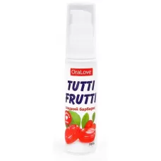Гель-смазка Tutti-frutti со вкусом барбариса - 30 гр  