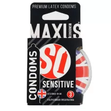Ультратонкие презервативы в пластиковом кейсе MAXUS AIR Sensitive - 3 шт  
