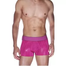 Гладкие мужские трусы-боксеры с широкой резинкой розовый S-M