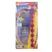 Фиолетовая анальная цепочка JUMBO JELLY THAI BEADS CARDED LAVENDER - 31,8 см фиолетовый 