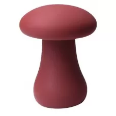 Красный перезаряжаемый клиторальный стимулятор-грибочек Oyster Mushroom красный 