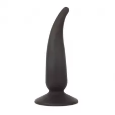 Анальная пробка с тонким кончиком Sex Expert - 11 см черный 