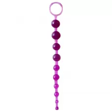 Фиолетовая анальная цепочка Anal stimulator - 26 см фиолетовый 
