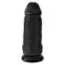 Черный фаллоимитатор на присоске Chubby - 22,9 см черный 