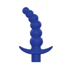 Синяя вибрирующая анальная елочка Sweet Toys - 10,8 см синий 