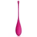 Розовый каплевидный вагинальный шарик со шнурочком розовый 