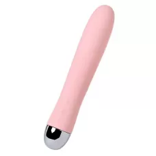 Розовый силиконовый вибратор с функцией нагрева и пульсирующими шариками FAHRENHEIT - 19 см розовый 