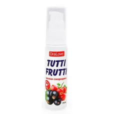 Гель-смазка Tutti-frutti со вкусом смородины - 30 гр  