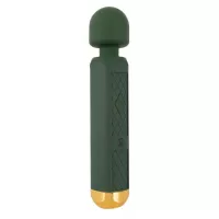 Зеленый wand-вибромассажер Luxurious Wand Massager - 22,2 см зеленый 