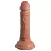 Кофейный фаллоимитатор 6  Silicone Dual Density Cock - 17 см кофейный 