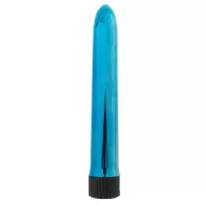 Голубой классический вибратор - 18 см голубой 