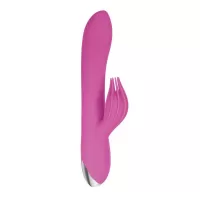 Розовый вибратор-кролик Eve s Clit Tickling Rabbit - 20,4 см розовый 