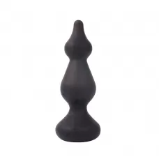 Фигурная анальная втулка Sex Expert - 10 см черный 