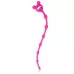 Розовая анальная цепочка-елочка - 23 см розовый 
