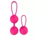 Набор розовых вагинальных шариков PLEASURE BALLS   EGGS DUO BALL SET розовый 