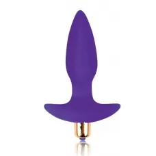 Фиолетовая коническая анальная пробка Sweet Toys - 10,5 см фиолетовый 