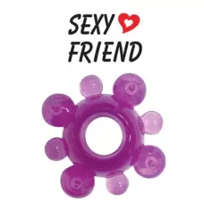 Фиолетовое эрекционное кольцо Sexy Friend фиолетовый 