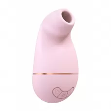 Розовый клиторальный вакуум-волновой массажер Irresistible Kissable розовый 