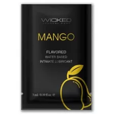 Лубрикант на водной основе с ароматом манго Wicked Aqua Mango - 3 мл  