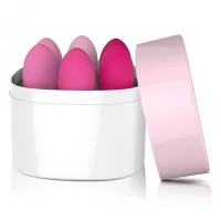 Набор из 6 розовых вагинальных шариков FemmeFit Pelvic Muscle Training Set розовый 