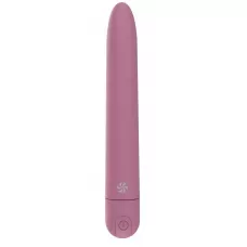 Розовый перезаряжаемый вибратор Haze - 18 см розовый 