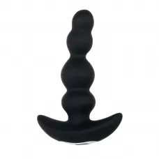 Черная анальная втулка с вращением Bump N Groove - 13,5 см черный 