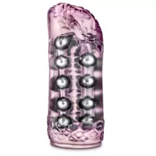 Розовый мастурбатор-вагина со стимулирующими бусинами Super Stroker розовый 