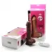 Телесный вибратор 10 Mode Vibrating Carved Dildo - 20 см телесный 