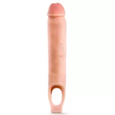 Телесная насадка-удлинитель 11.5 Inch Silicone Cock Sheath Penis Extender - 29,2 см телесный 